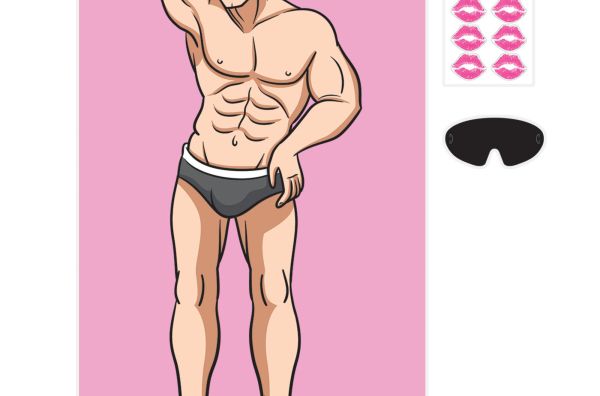 kiss the stud bachelorette party game